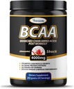 אבקת BCAA מקורית 2:1 - שרשרת Amino Acids עבור בניית שריר ושיקום, תמיכה שריפת שומן - פירות Punch & Watermelon (45 משרתים)