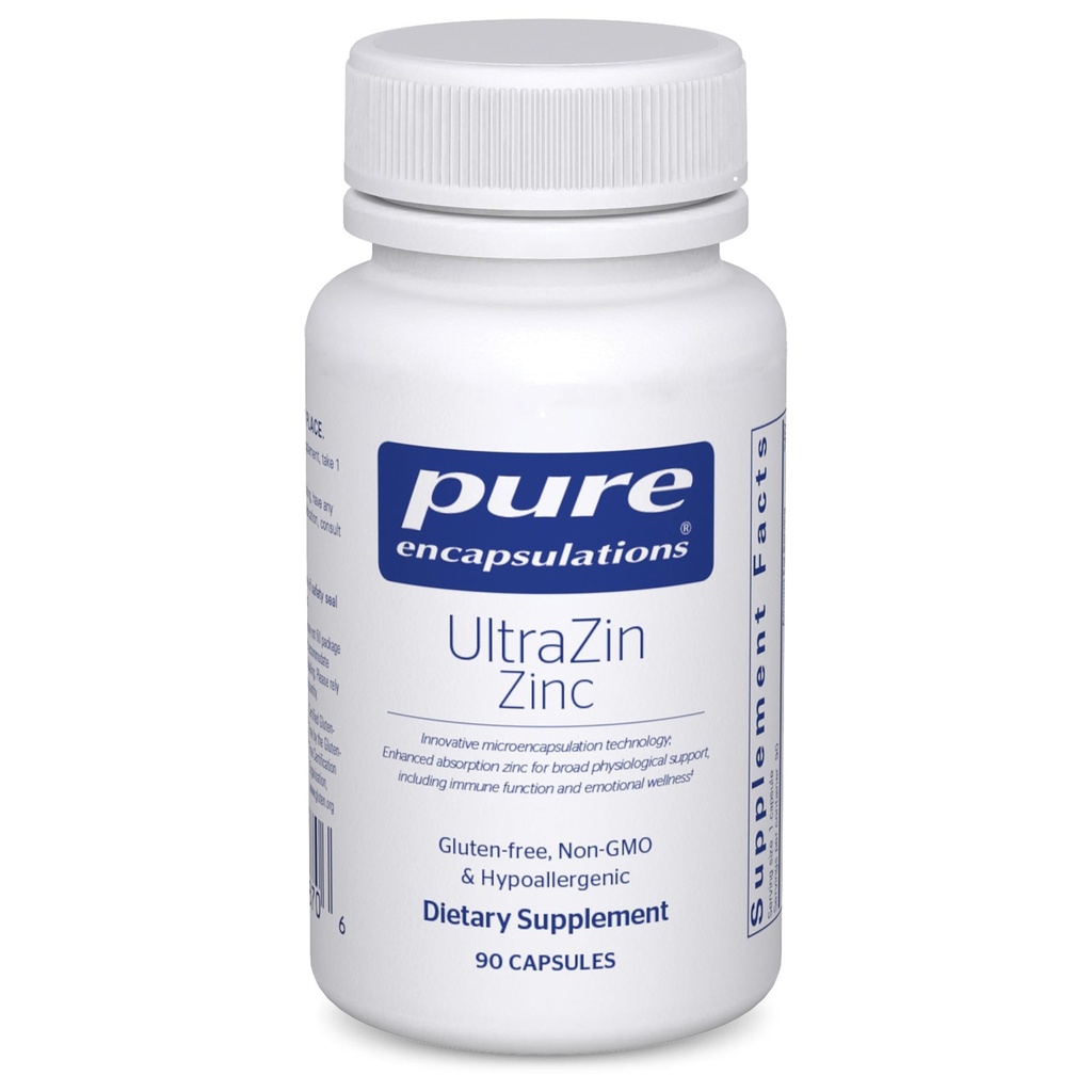 Pure Encapsulations UltraZin Zinc | תמיכה מינרלית מוגברת עבור Metabolism ו- Immune Health * 90 קפסולות