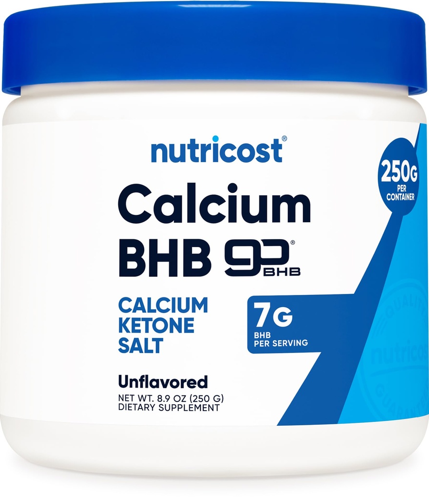 Calcium BHB (250g) Unflavored - Calcium Ketone Salt - Non-GMO Gluten-Free