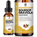 iMATCHME Premium Soursop Graviola for Digest, תמיכה עור בריא ושינה, Soursop לחלץ נוזל טיפות מ Graviola Leaf ופרי, סוכר / קפאין / גלטן חינם, תשוקה פירות פלאמור, 2 Fl Oz Oz