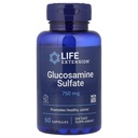 Life Extension Glucosamine Sulfate, 750 מ"ג, תומך נוחות הברך ובריאות משותפת, Gluten-Free, non-GMO, 60 קפסולות