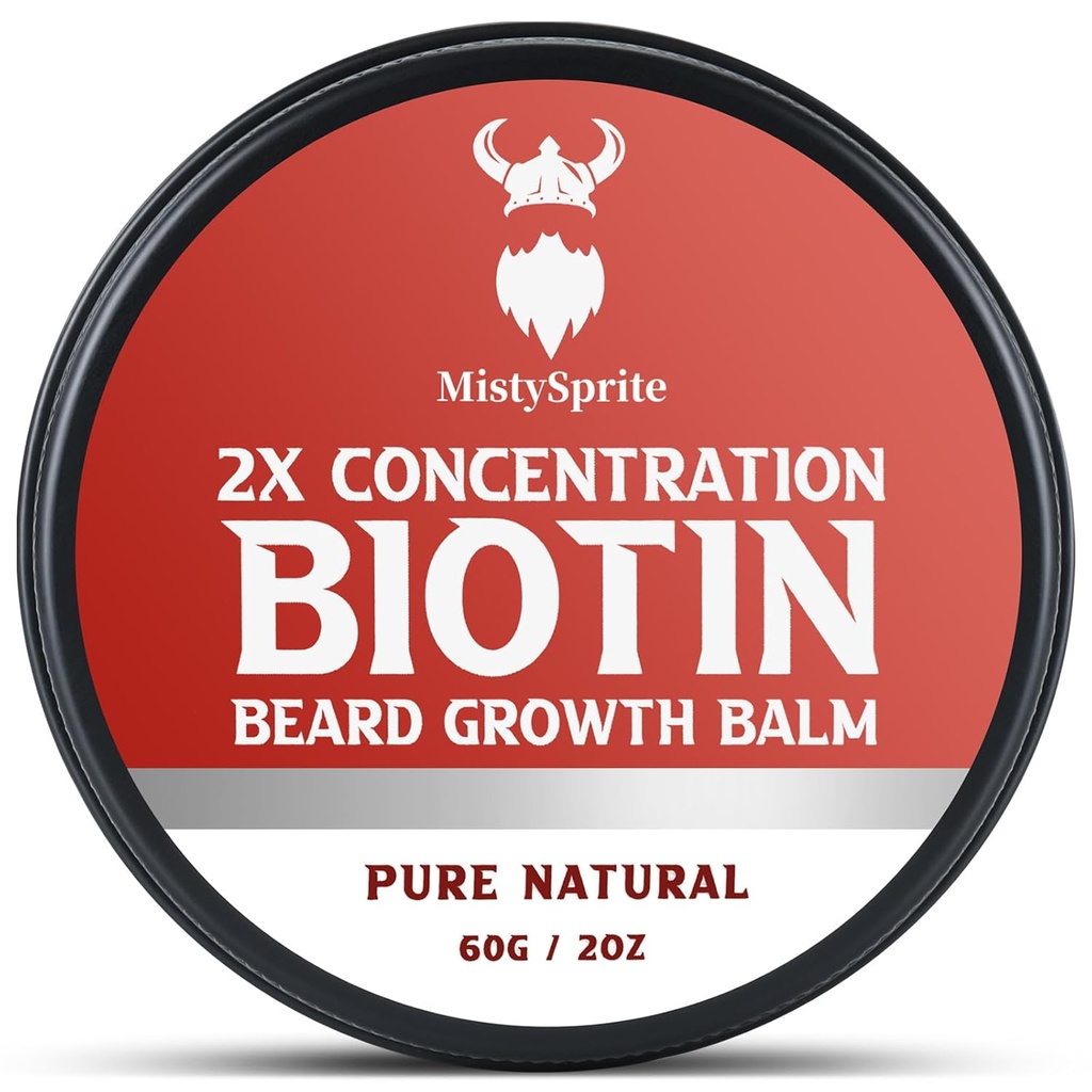 Beard Balm for Men & Conditioning Beard Wax - Made with Castor Oil Natural and Organic Ingredients - hydrotes & Thickens שיער הפנים צמיחת - 2 Ounce Tin (Vanilla)