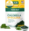 אבקת chlorella Spirulina - 100% Raw & טבעוני מקור של חלבון & Chlorophyll | Non GMO & Gluten חינם Superfood משקאות אנרגיה