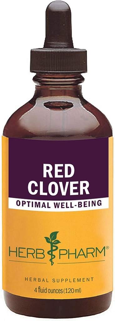 Herb Pharm מוסמך אורגני Clover נוזל לחלץ - 4 Ounce