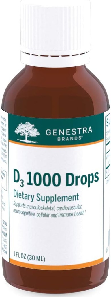 Genestra Brands D3 1000 Drops | נוזל ויטמין D