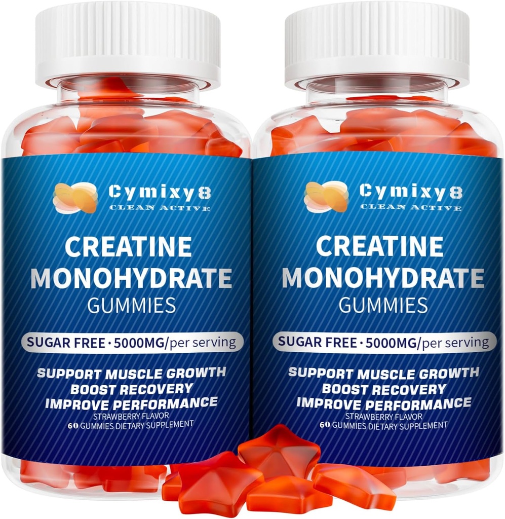 Creatine Monohydrate Gummies for Men & Women 120Count