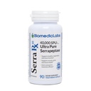 Serra-RX 40,000 SPU Serrapeptase - Acid-Resistant Proteolytic Systemic Enzyme, Non-GMO, Gluten Free, Vegan, 90 Veg כמוסות
