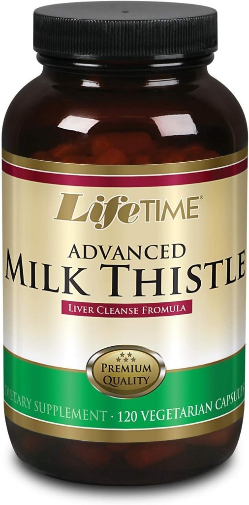 LifeTIME Milk Thistle Band Liver Cleanse Formula with Dandelion Root and Turmeric (120 CT)
