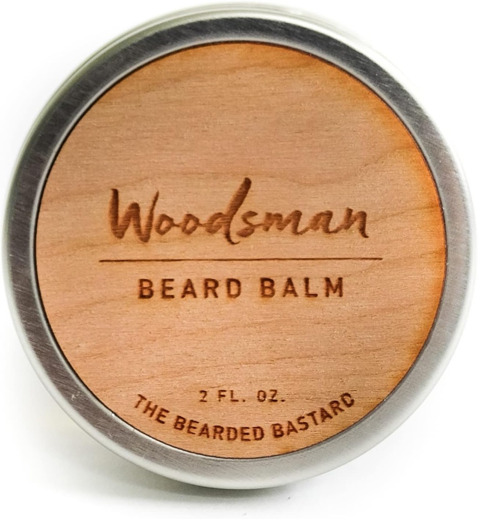 TBB Woodsman Beard Balm for Men | Tame & Style Your Beard | Beard Conditioner with Shea Butter, Jo Joba Oil, Argan Oil
