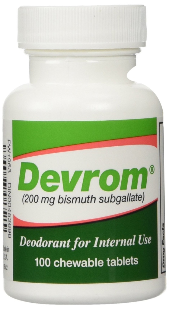 טבליות DEVROM (Internal Deoderant)200MG 100chewable Tablet