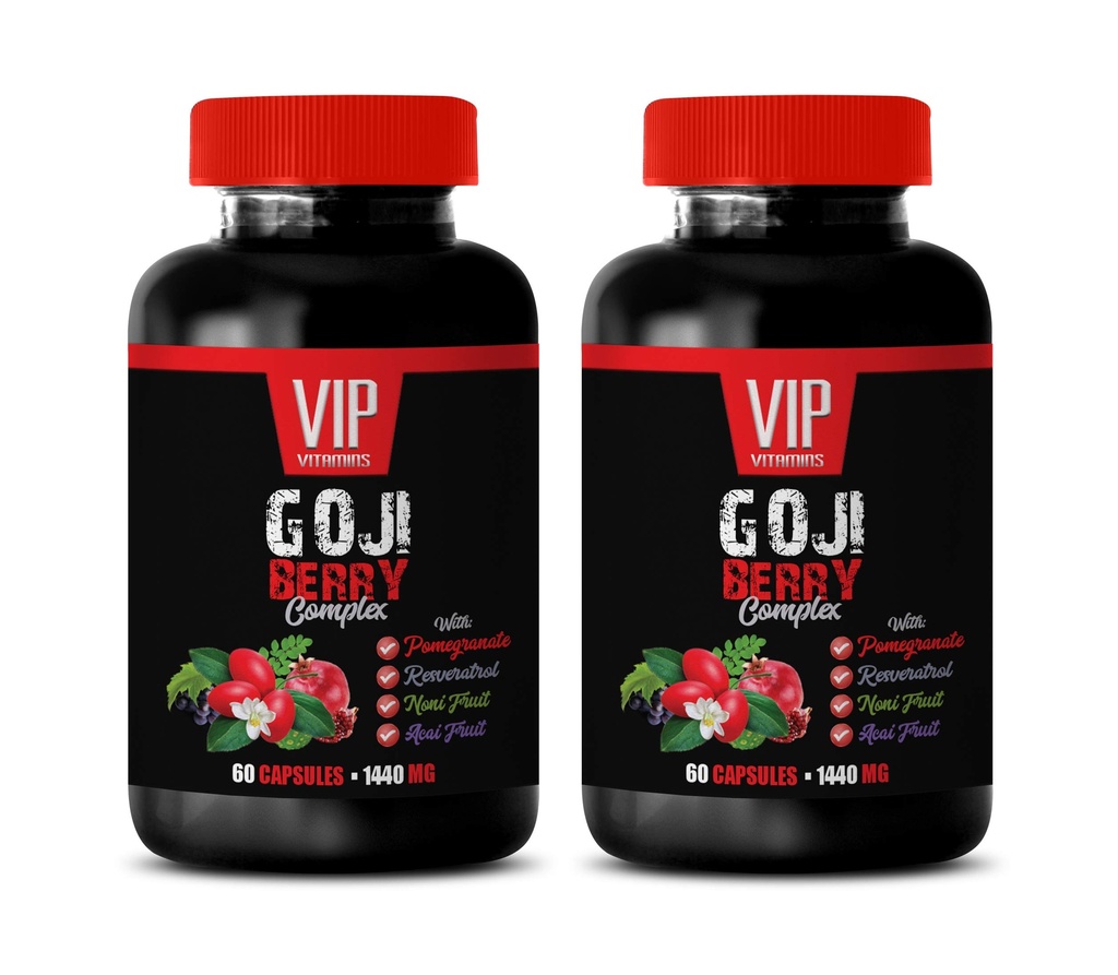 תוספת נוגד חמצון - GOJI TERRY COMPLEX - POMEGRANATE, RESVERATROL, NONI, ACAI - ויטמין Pomegranate e עבור העור - תוספי תזונה נוגדי חמצון - ויטמינים נוגדי חמצון - 2 Bot 120 Caps Capsss-120 Caps Capss.