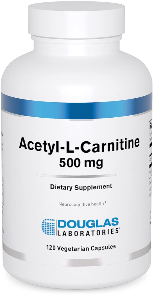 דאגלס מעבדות Acetyl L-Carnitine 500 מ"ג | תומך המוח ותפקוד עצבי במהלך תהליך ההזדקנות הרגיל *
