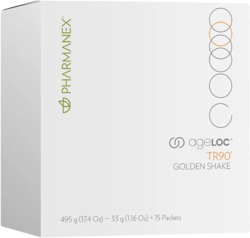 Nu Skin AgeLOC TR90 Golden Shake | 1lb | אבקת חלבון המבוססת על צמחים תומכת שריר לבן ובריאות כוללת | ויטמינים A C E B12 | 15g חלבון Per Serve