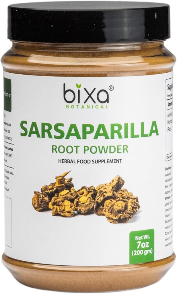 דוקסה BOTANICAL Sarsaparilla שורש אבקה | HEMIDESMUS INDICUS | Anantm | 200 גרמים / 7 OZ | Ayurvedic Herbal | Gluten Free, non-GMO, Steam Treated, Vegan, 100% טהור.