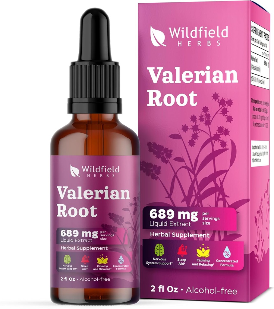 Valan Root Extracts 1000 מ"ג (Valeriana officinalis) Herbal תוסף Absorbs טוב יותר מאשר קפסולות, 2 חודשים אספקה, 84 משרתים, אלכוהול חינם טינקטורה - 2 Oz, Pack של 1 1