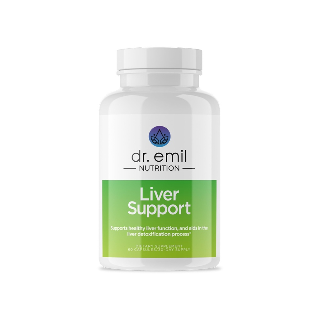 DR. EMIL NUTRITION Liver תוסף שנועד לנקות, Detox, תיקון ותמיכה בתפקוד Liver בריא עם שביל החלב, Artichoke Leaf, Dandelion Root & Beet Root Formula