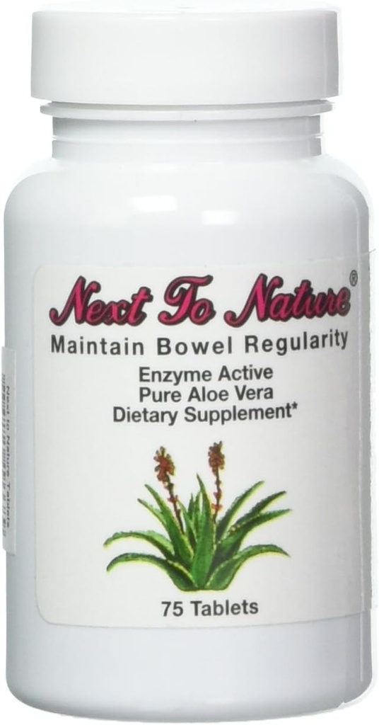 ליד לוחות הטבע: Herbal Aid to Ordinaryity, Pure Aloe Vera Dietary תוסף, 75 טבליות