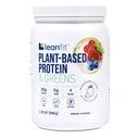 LeanFit צמחי חלבון וירוקים, טבעי ברי, 20g חלבון, 19 משרתים, 1.25 פאונד Tub
