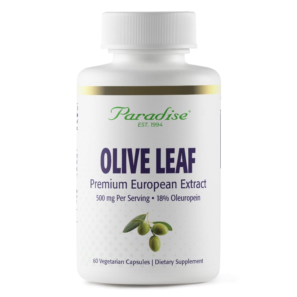 גן עדן Herbs אוליבץ תמצית עץ זית ספרדי, Super Potent, Ultra Pure, non-GMO, טבעוני, גלטן חינם, 60 קפסולות צמחוניות