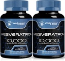 OD LABSRX Resveratrol 1000 מ"ג קפסולות - 240 הרוזן - יפני קנוטוויד לחלץ Resveratrol - חבילת 2