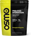Osmo Preload hydrotion Pre Workout אבקת Pouch - כולל High Sodium Bicarbonate, Magnesium, Potassium, carbs & ויטמינים, Cane Sugar, Beat Cramps & Dehydration - Pineapple Margarita (Pouch)