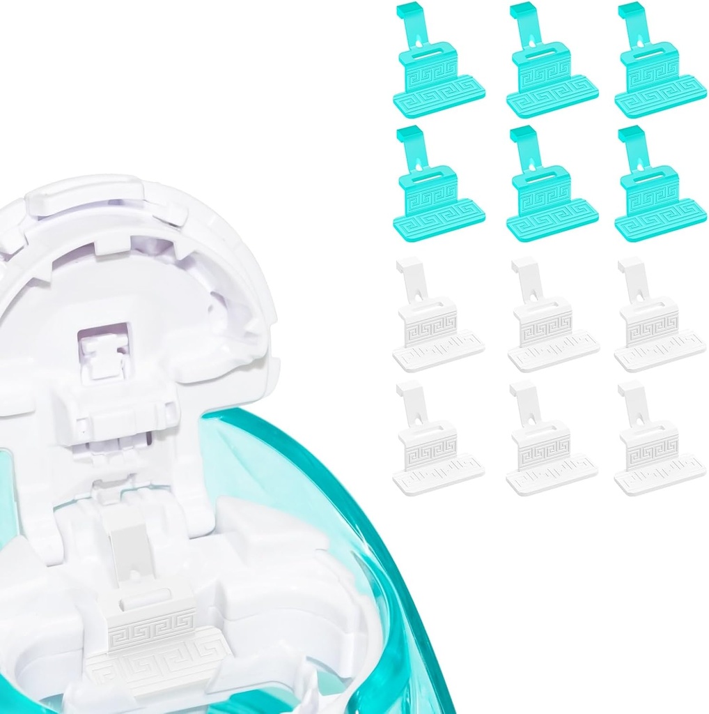 FireAnt Silicone Salt Pads Refills תואם Navage Nasal Care, Reusable Saline Pods החלפת אביזרים, Easy Operation (12 Pack - White 6 + Blue 6)