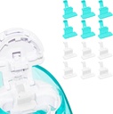 FireAnt Silicone Salt Pads Refills תואם Navage Nasal Care, Reusable Saline Pods החלפת אביזרים, Easy Operation (12 Pack - White 6 + Blue 6)