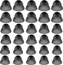 30 Pcs Dome Hearing Aide Hearing Aid Domes Hear Aid Power Medium Power Small Close אוזניים טיפים להאזנה ישירה לכוח גדול לשמיעת אביזרים (Black)