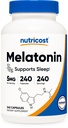 Melatonin 5 מ"ג, 240 קפסולות - 5mg Per לשרת, non-GMO, Gluten חינם