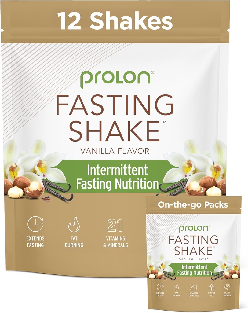 Prolon לסירוגין שתייה מהירה לערבב | Shake for I לסירוגין Fasting | ויטמינים, סיבים, חלבון מבוסס צמחים, Superfoods
