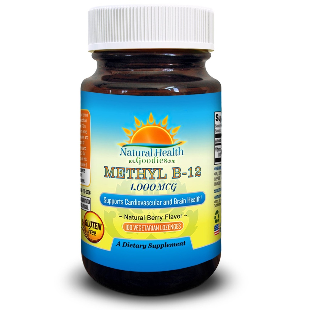 ויטמין B12 Methyhydrobalamin 1000 mcg טבעוני sublingual Chewable Lozengesges