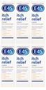 6 X E45 Itch Relief Cream 100G