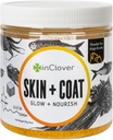 In Clover Dog Skin and Coat Supplement, BioRadiant Natural Supplement for Dogs, Healthy Skin and Coat, Fish Oil Alternative Uses Carrots, Coconut, Omega 3's, Biotin and Zinc Soothe Skin