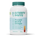 SmartyPants Prenatal ויטמינים לנשים, Multivitamin Gummies: אומגה 3 שמן דגים (EPA / DHA), ביוטין, Methylfolate, ויטמין D3, C, ויטמין B12, B6, A, K & Zinc, Inositol, 120 (30 יום אספקה)
