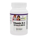 ויטמין D-3125mcg (5000 IU) - Easy Swallow Vegetarian Softgels (250ctבק)