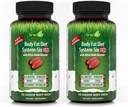 Irwin Naturals Body Fat Diet System-Six RED - 72 נוזל Soft-Gels - 2 Pack