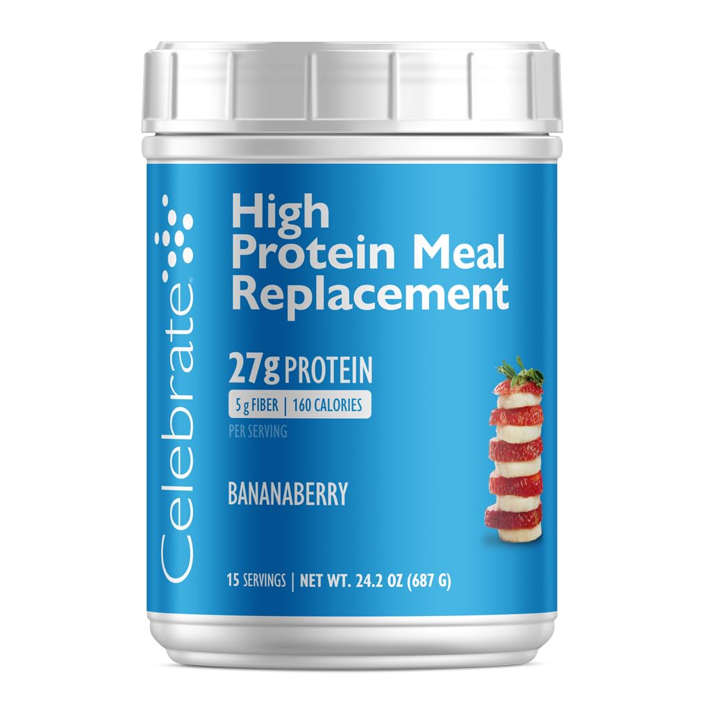 חוגגים ויטמינים גבוהים חלבונים Meal Shake, 27 אבקת חלבון g, 5 גרם של סיבים, עבור פוסט-ארי ניתוח חולים, בנברי, 15 מנות
