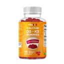 ויטמין D3 + K2 Gummies - Bone & Heart Health Support - 180 חניכיים טבעוניות מבוססות Pectin