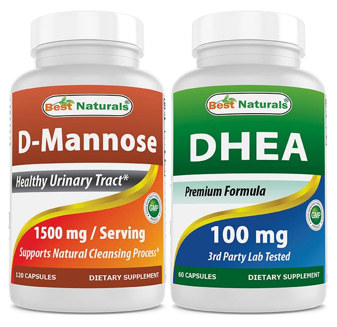 הטבע הטוב ביותר D-Mannose 1500mg & DHEA 100 מ"ג