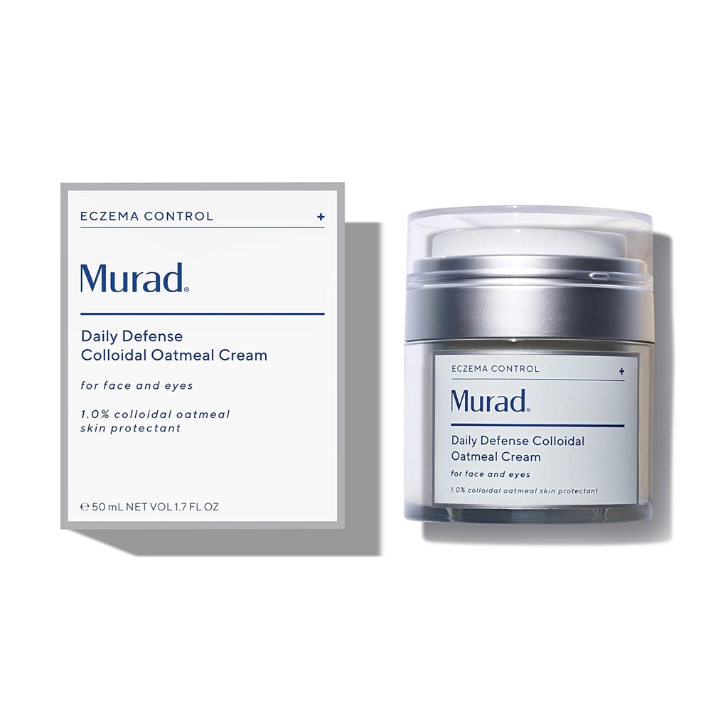 Mord Eczema Control Daily Defense Colloidal Oatmeal Cream - Redness and Itch Relief Face Moisturizer - Soothing and Hydraing Skin Care, 1.7 Fl Oz
