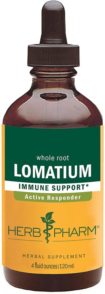 Herb Pharm Lomatium נוזל לחלץ תמיכה במערכת החיסון - 4 Ounce