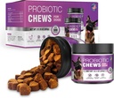 פרוביוטיקה לכלבים Probiotic Chews and Digest Enzymes Prebiotic Health Gut Itchy Skin Probioticos Itching Diarrhea Chew תוספי Canine Pet Prebiotics 200 טבליות טבעיות צ'ירוקות