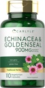 קרליל Echinacea Goldenseal קפסולות | 110 Count | 900mg | Vegetarian, non-GMO, Gluten Free