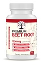 אבקת שורש באט - Premium Organic Beetroot - Nitric Oxide תוסף - Heart Health, Circulation ו- Stamina Support - Non-GMO - 60 קפסולות טבעוניות