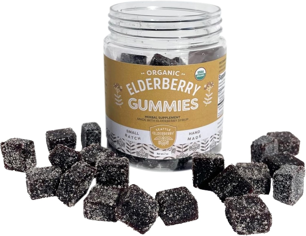 חניכיים - טעימים, Gluten-Free, Gelatin-Free Herbal תוסף עם יתרונות Immune Potent עשויים רק רכיבים אורגניים ב Batches קטנים בארה"ב - 7ozin-Free Herbal תוספת 7ozin-
