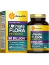 Renew Life Prooku Care Probiotic כמוסות, תוספת יומית מציעה תמיכה קולונית, L. Rhamnosus GG, חלב, סויה וגלוטן חינם, 80 מיליארד CFU, 60 Count