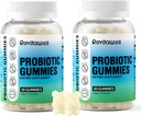 חניכיים פרוביוטיות לבריאות העיכול ו Gut Health, 3.6 מיליארד CFU, סוכר חינם, דבילואט חניכיים פרוביוטיקה לילדים, נשים וגברים, Yogurt Flavour, 120 הרוזן ספירה