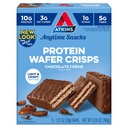 Atkins שוקולד Crème חלבון Wafer Crisps, חלבון קינוח, 4g Net Carb, 1g סוכר, גבוה בסיבים, Keto Friendly, 5 Count