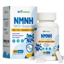 500 מ"ג NMNH, NMN אלטרנטיבה עם NR, TMG, Resveratrol, COQ10, NAD תוסף, אנטי Aging, אנרגיה, Boost NAD+ רמות, 60 קפסולות