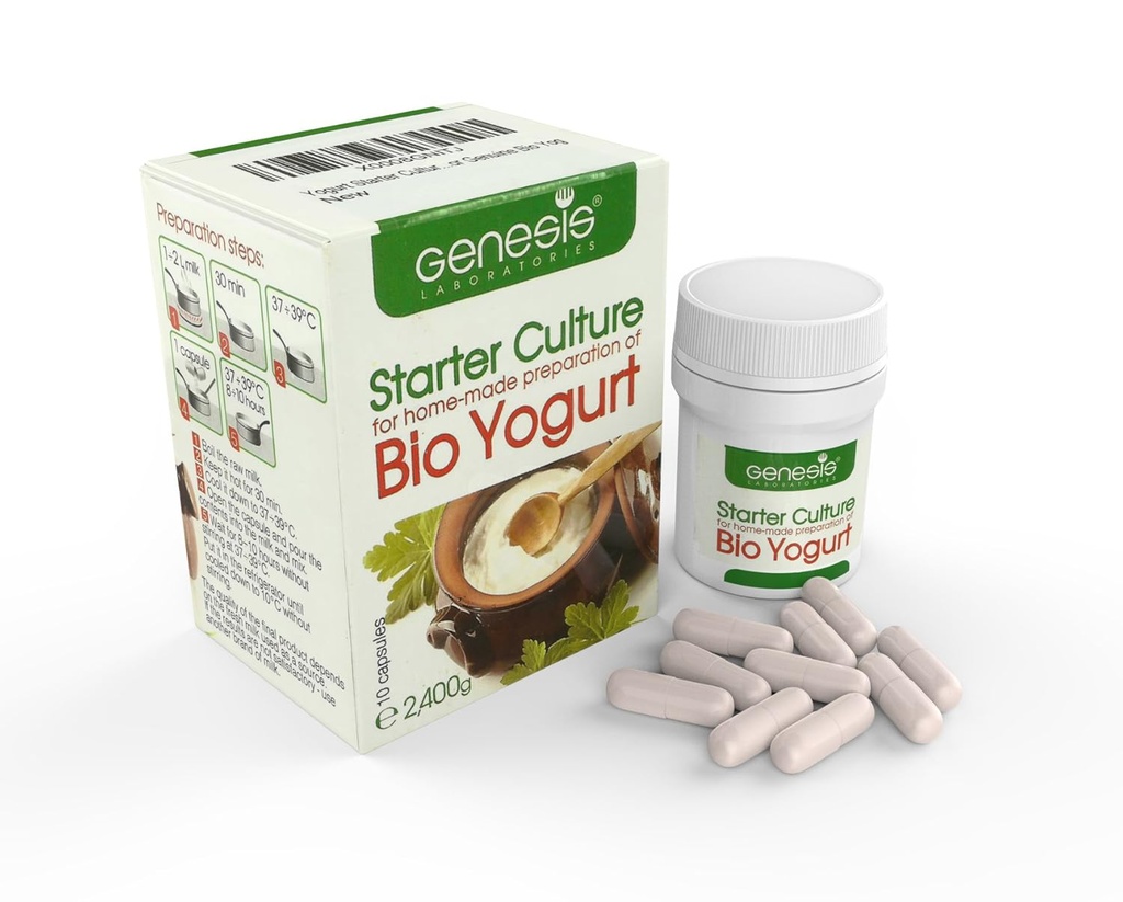 בולגריה Bio Yogurt Starter Culture - אורגני, בית עשה - 10 קפסולות עבור 20 ליטר